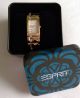Wie Neu: Damenuhr Armbanduhr Esprit Houston Gold Eckig Mit Zirkonia Armbanduhren Bild 3