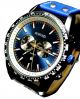 Animoo Leder Armbanduhr Mit Stil Blaue Leder Herrenuhr Datum Armbanduhren Bild 1