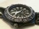 Breitling Herrenuhr Schwarz Voll Funktionsfähig Uhr Inkl Box Armbanduhren Bild 8