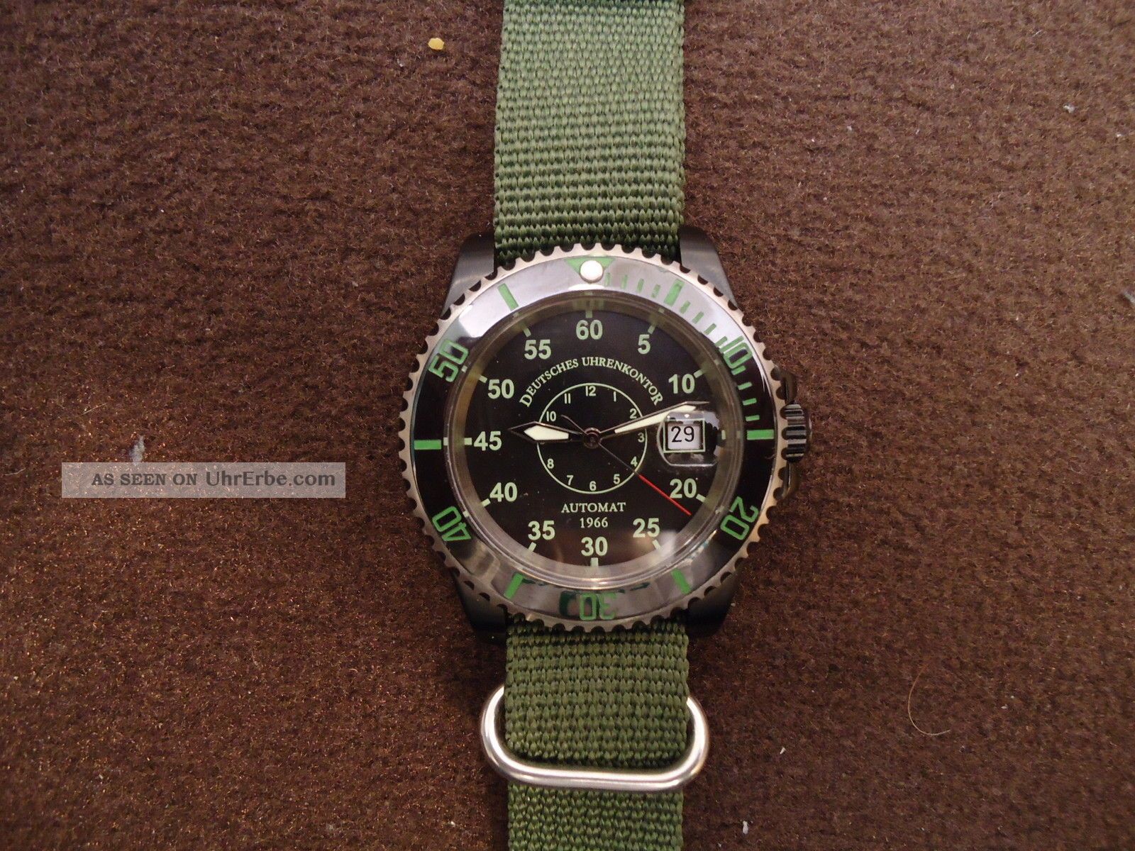 Aussergewöhnliche Sport/taucheruhr Fa Deutsches Uhrenkontor Pvdschwarz Automatik Armbanduhren Bild