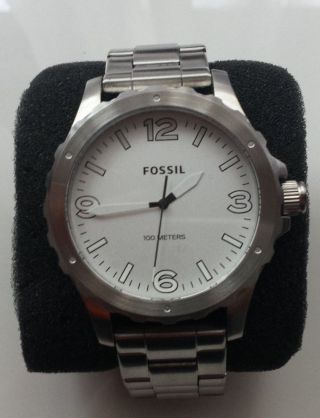 Fossil Armbanduhr Uhr Herren Jr1456 Edelstahl Quartz Bild