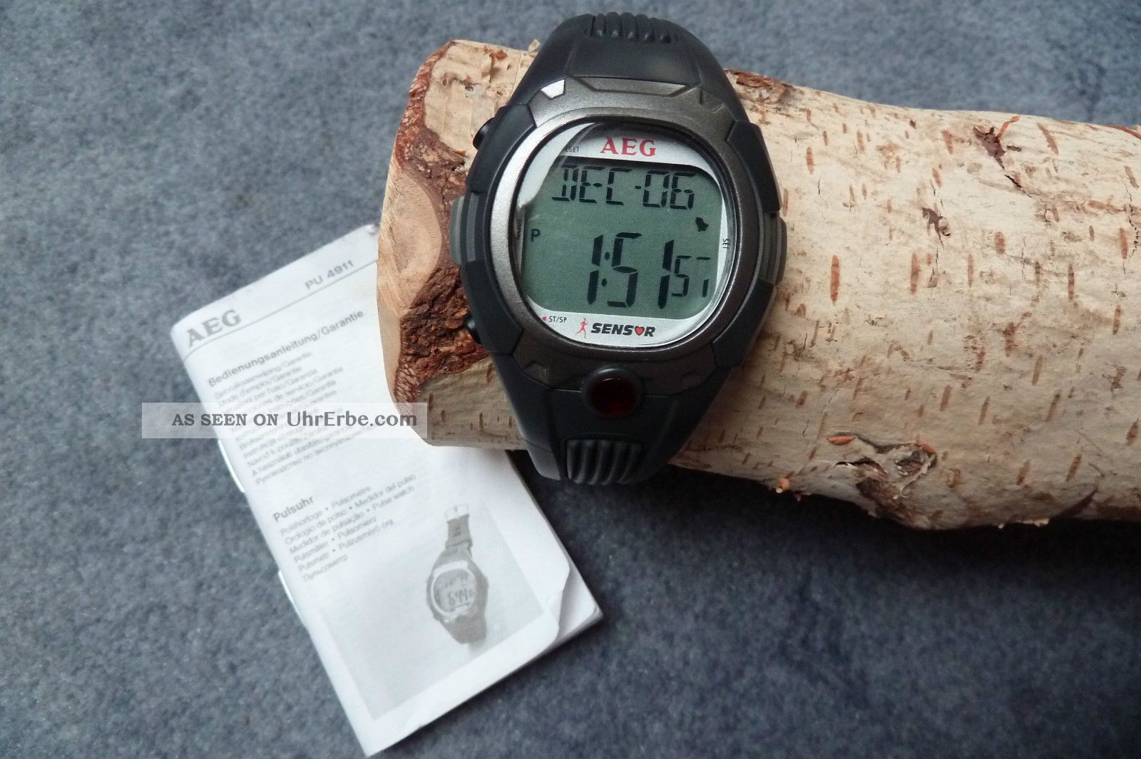 Aeg Pulsuhr Uhr Armbanduhr Herzfrequenz Messer Pulsmessuhr Stoppuhr Alarm Armbanduhren Bild