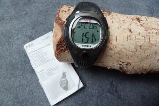 Aeg Pulsuhr Uhr Armbanduhr Herzfrequenz Messer Pulsmessuhr Stoppuhr Alarm Bild