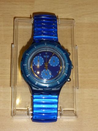 Swatch Chrono Armbanduhr Mit Neuem Flexband (large) Bild