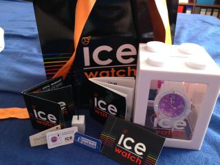 Ice Watch Weiss/lila Unisex Si.  Wv.  U.  S.  10 Bild