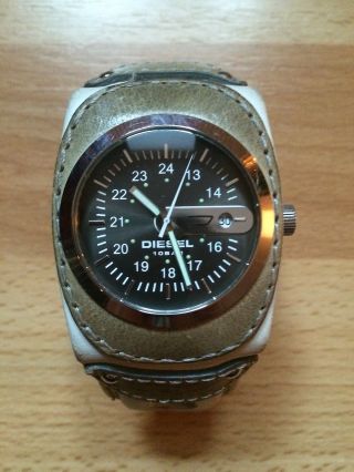 Diesel Armband Uhr Datum Leder Xxxl Unisize Dz - 7049 Batterie Blogger Bild