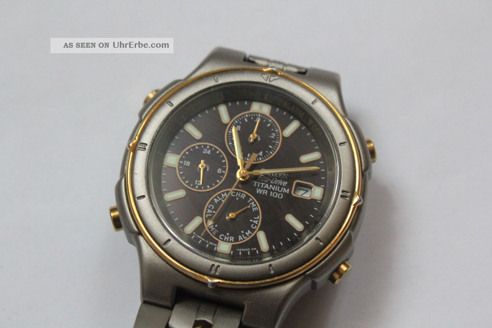 citizen chronograph eco drive titanium