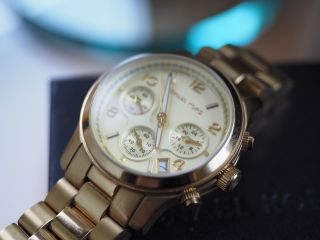 Michael Kors Damen Chronograph Gold Watch Bild