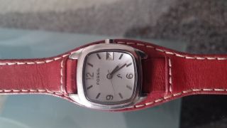 Fossil Uhr Mit Lederarmb.  Rot/braun Bild