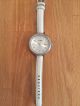 Fossil Uhr Damen Weiss Mit Steinchen Leder Armband Armbanduhren Bild 1