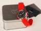 Detomaso Alessio Herrenuhr Chronograph Quarz Rotes Silikonband Armbanduhren Bild 1