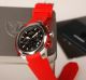 Detomaso Alessio Herrenuhr Chronograph Quarz Rotes Silikonband Armbanduhren Bild 2