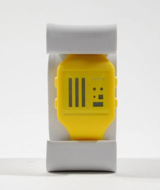 Nooka Unisex - Armbanduhr Zub Zenv Digital Automatik Kautschuk - Yellow - Bild