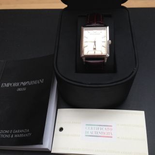 Emporio Armani Damen Uhr Ar2420 Orig.  Leder Armband,  Wie In Orig.  Uhrenbox Bild