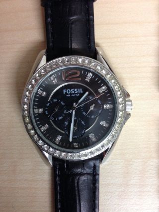 Fossil Damen Armbanduhr Schwarz - Wie Bild