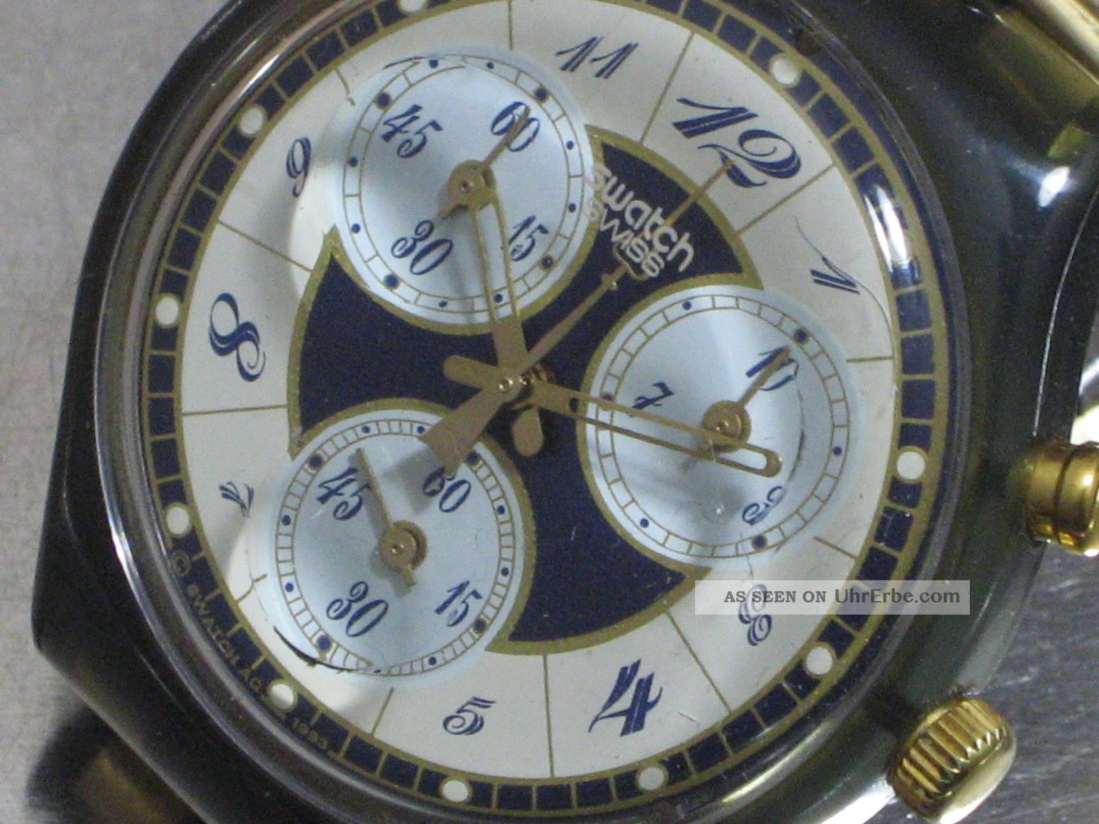 Swatch Chrono Volupté Scm104 Scm105 Chronograph Flexband Batt.  Top Armbanduhren Bild