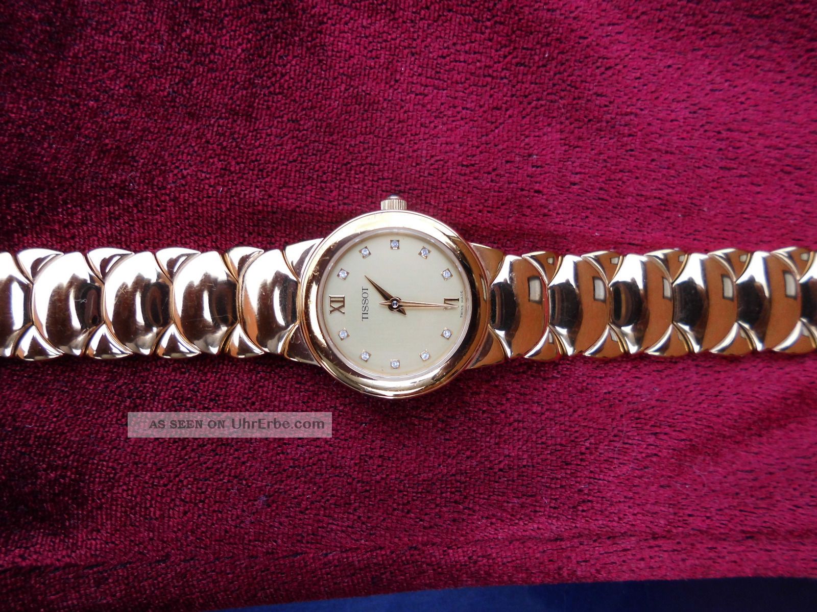 Edle Tissot Armbanduhr Für Damen Vergoldet Armbanduhren Bild