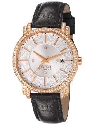 Neu: Esprit Damen - Armbanduhr Triteia Analog Quarz Leder,  Uvp 149€ Bild