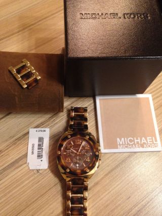 Michael Kors Uhr Braun Gold Bild