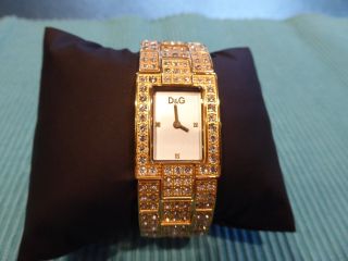 D&g Dolce & Gabbana C ' Est Chic Dw0007 Damen Uhr Goldfarben Bild