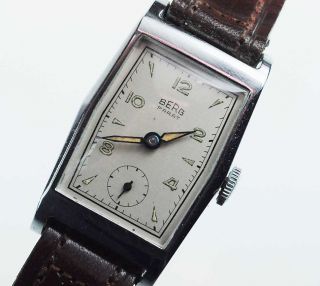 Berg Parat Art Deco Watch Damen Uhr 1950 Handaufzug Lagerware Nos Vintage 75 Bild