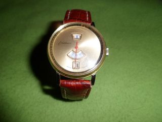 Endura,  Herren Uhr,  Automatic,  Lederguertel,  Swiss Made,  19267,  12103dr,  Sehr Gut Bild