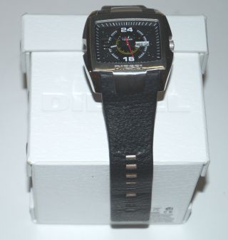 Diesel Herren Armbanduhr 10 Bar Chronograph Mit Lederarmband Watch Uhr & Kar Bild