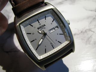 Boccia - Titanium Herren - Armbanduhr Mit Quarzwerk Und Tag Und Datumsanzeige Bild