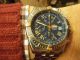 Breitling Crosswind Chronomat Stahl/gold,  Pilotband,  3650,  - Armbanduhren Bild 2