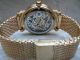 Portas „dresden“ Handaufzuguhr Herrenuhr 10 Atm Edelstahlgehäuse Ip - Vergoldet Armbanduhren Bild 7