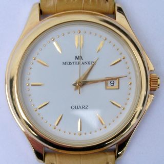 Meister Anker 30 M Wasserdicht Herrenuhr Armbanduhr Uhr Sammleruhr Bild