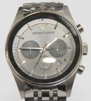 Emporio Armani Herrenuhr Ar 5997 Herrenchronograph Silber - Bild