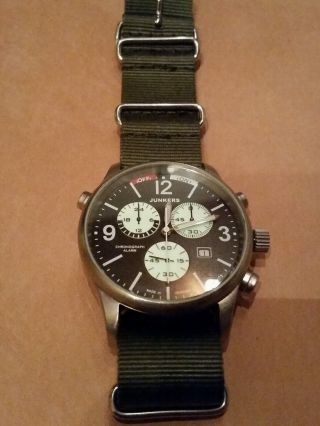 Junkers Flugweltrekorde G 38 6296 - 5 Armbanduhr Für Herren Bild