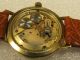14karat,  585er Gold,  Roamer Herrenuhr,  Handaufzug Kaliber Eta 2602,  60er Jahre Armbanduhren Bild 2