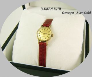 Damen Uhr,  Lady - Omega - 585 Gold - 14k - 1211 - Cal.  485 - Handaufzug Bild