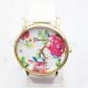 Hohe Qualität Frauen Mädchen Genf Kunstleder Rose Blume Quarz Uhren Armbanduhren Bild 11