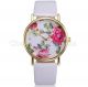 Hohe Qualität Frauen Mädchen Genf Kunstleder Rose Blume Quarz Uhren Armbanduhren Bild 14