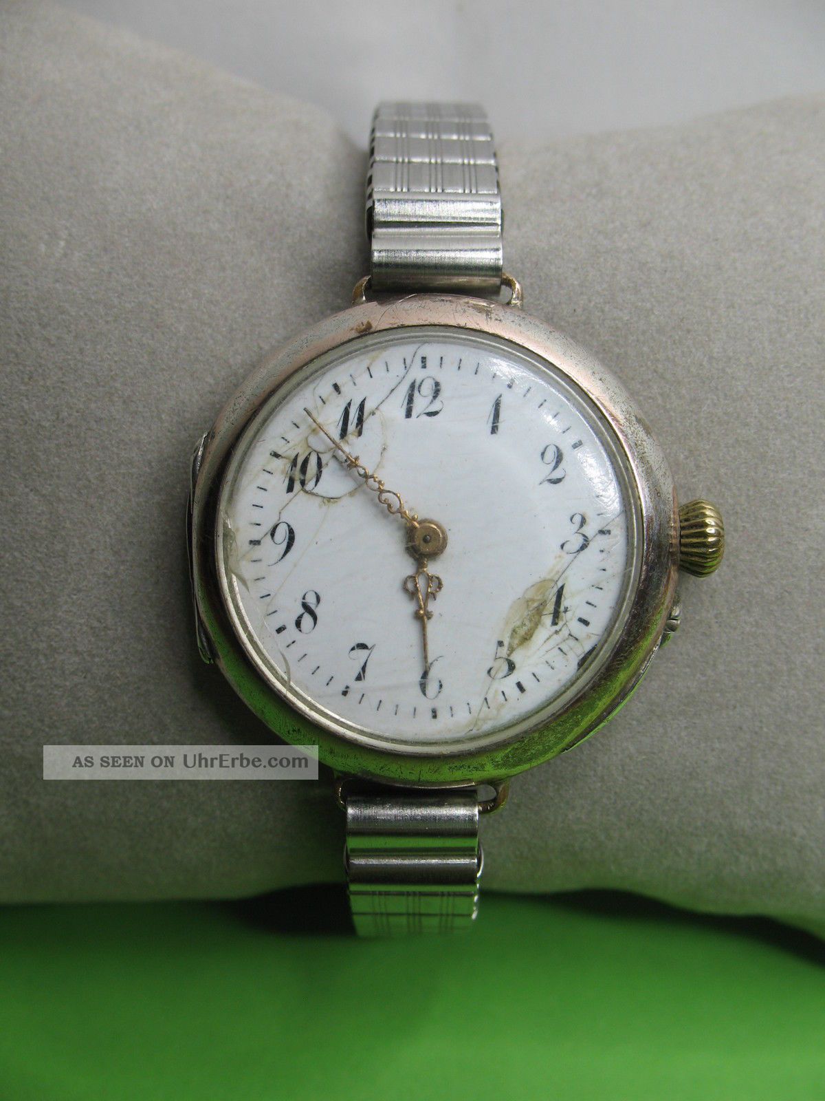 Antike - Damenuhr - D & C 89203 S - Silber 0,  800 - Um 1900 - Mit Box - Läuft Armbanduhren Bild