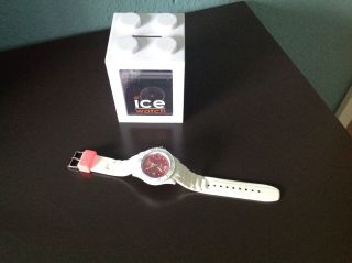 Ice Watch,  Silli,  Mit Swarowski Kristall,  Weiss,  Pink,  Mit Verpackung Bild