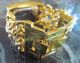 Xxl Armbanduhr 20 Cm Lang Gold Kettenuhr Sehr Breit Weihnachten Panzerkette Armbanduhren Bild 3