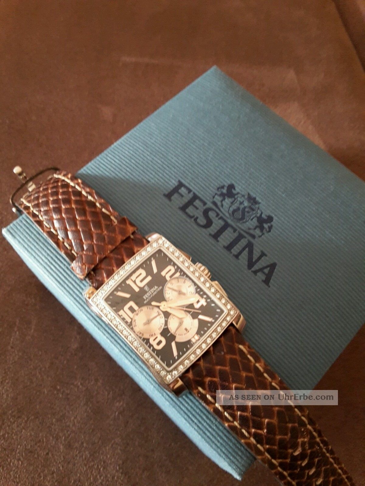 Hochwertige Festina Damenarmbanduhr F16362 Mit Steinchen - Only Für Dich Armbanduhren Bild