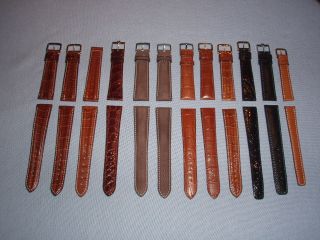 Omega Vintage Leder Uhrarmbänder Bild