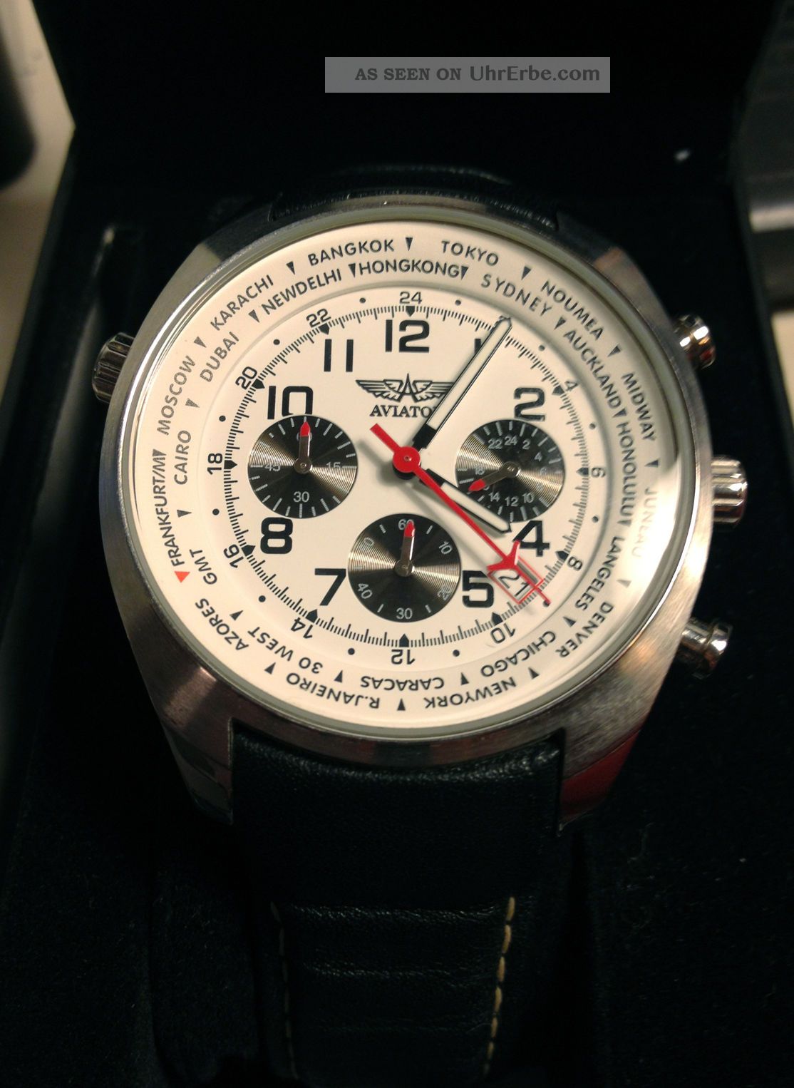 Fliegeruhr - Aviator Chronograph Armbanduhren Bild
