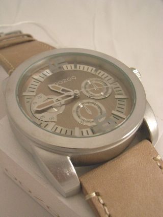 Oozoo Uhr Armbanduhr Designuhr - C5587 - Ø Ca.  48 Mm - Sand / Silber 