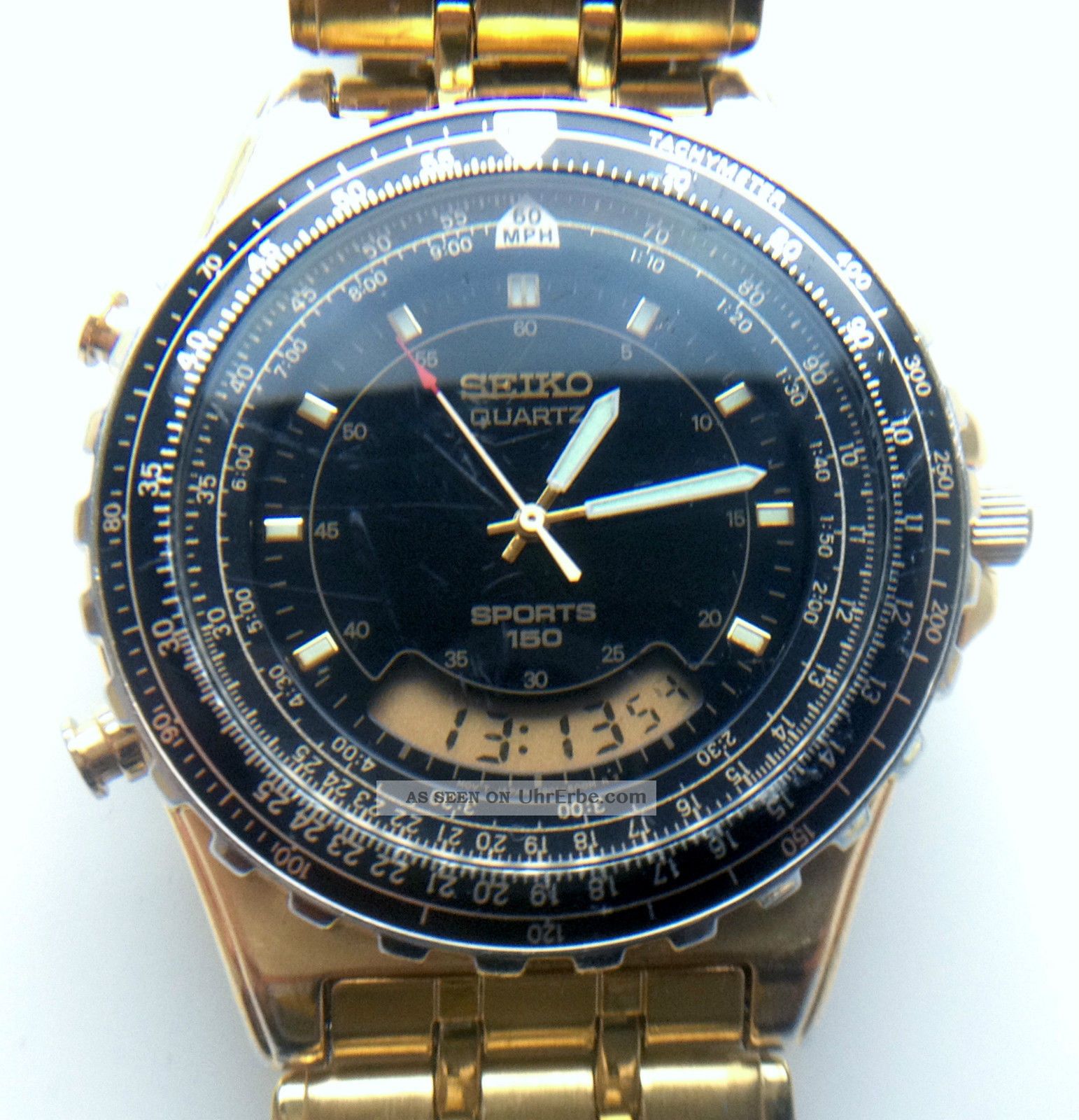 seiko analog and digital watch