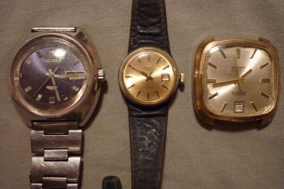 Konvolut Von Uhren 3 Stück Teildefekt Citizen,  Anker,  Tissot Automatic Armbanduhr Bild