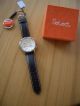 Select Armbanduhr Mit Schwarzem Lederarmband Np 129€ Armbanduhren Bild 1