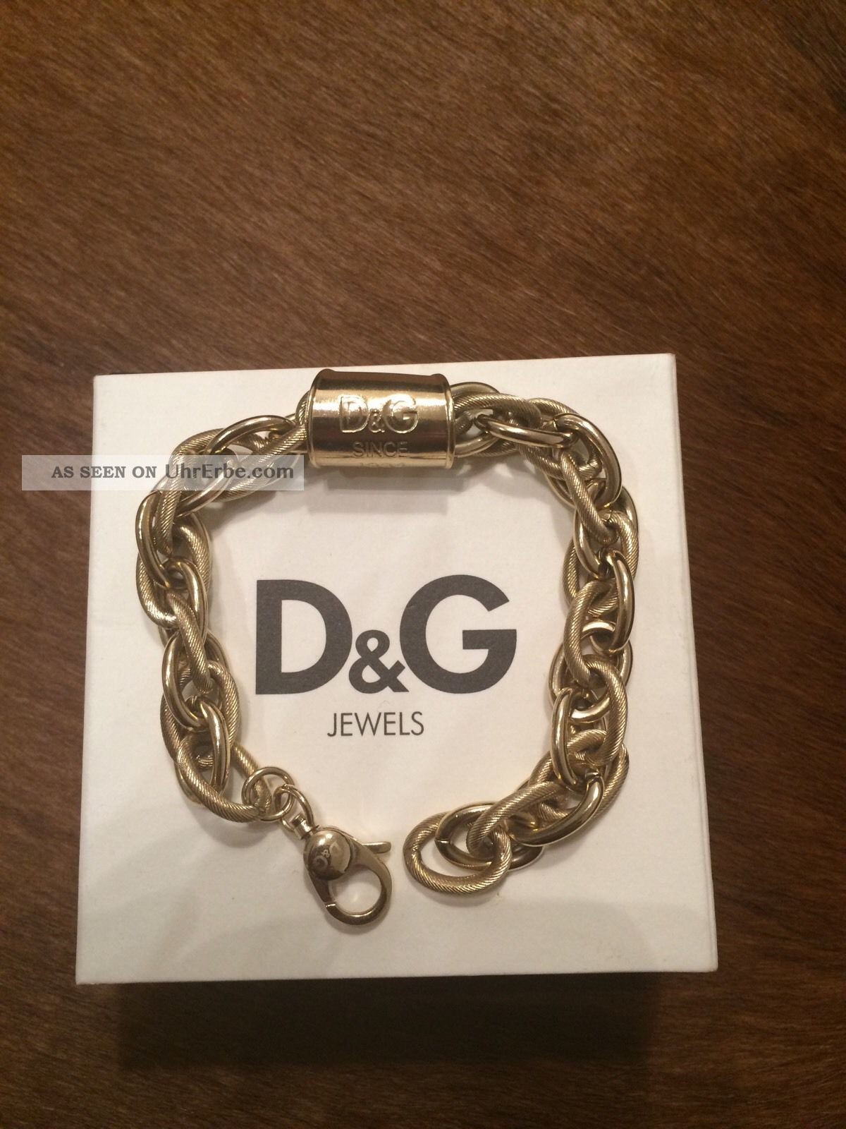 D&g Armband - Dolce & Gabbana Armband Kette Lovers 170€ Neuw - Gold Farbe Armbanduhren Bild