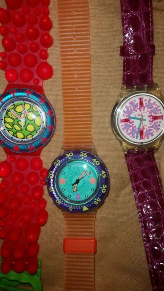 Swatch Uhren Sammlung Und Div. Bild