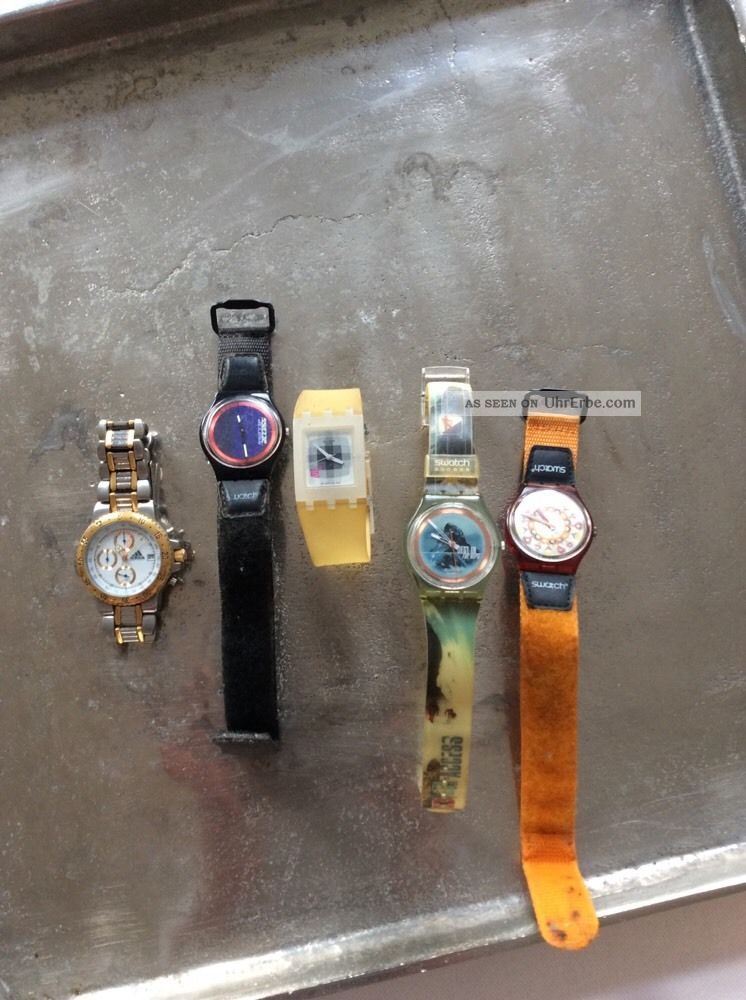 Swatch /adidas Uhren Sammlung Armbanduhren Bild